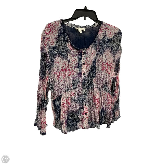 Top 3/4 Sleeve By Coldwater Creek In Multi-colored, Size: Xlp