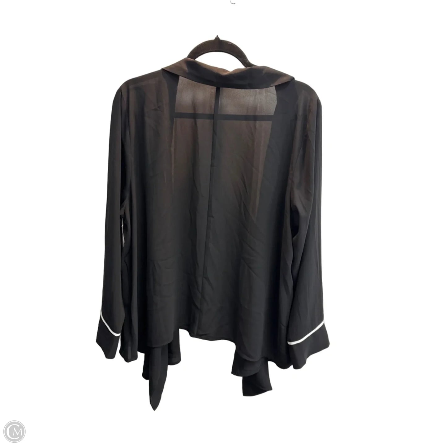 Kimono By Eloquii In Black, Size: 1x
