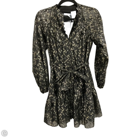 Dress Party Short By Antonio Melani In Gold & Silver, Size: Xs