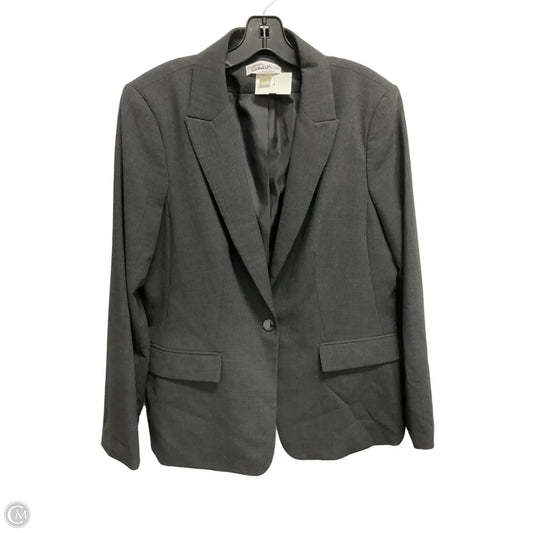 Blazer By Calvin Klein In Grey, Size: Xl