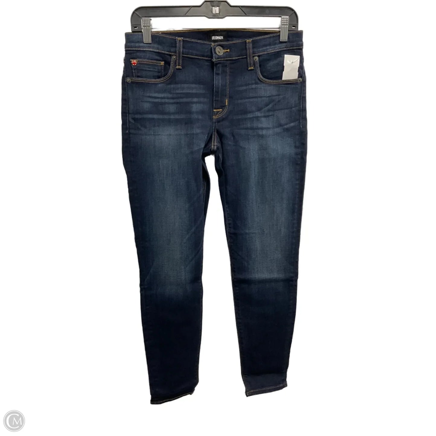 Jeans Skinny By Hudson In Blue Denim, Size: 8
