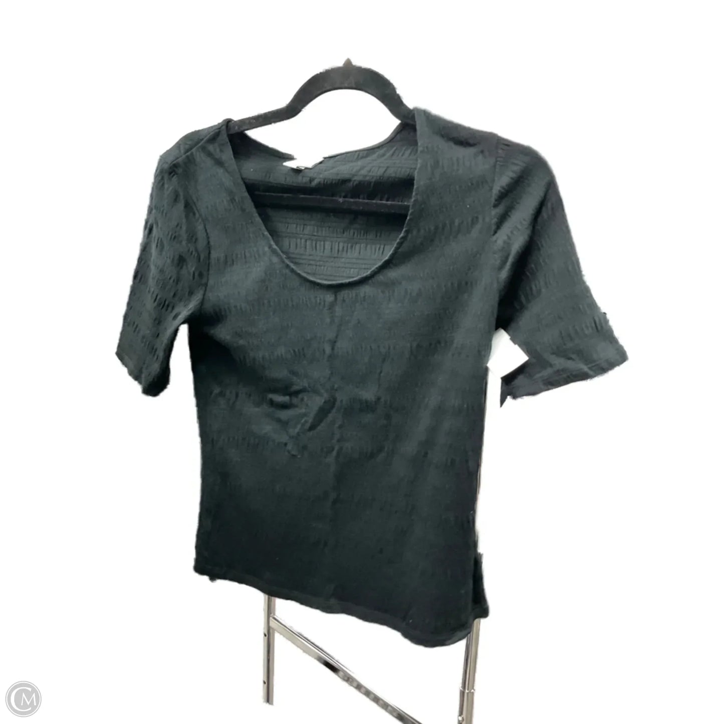 Top Short Sleeve Basic By A New Day In Black, Size: S