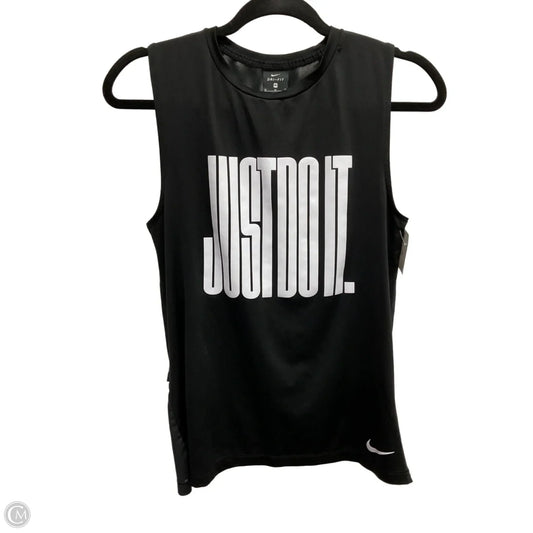 Athletic Tank Top By Nike In Black, Size: M