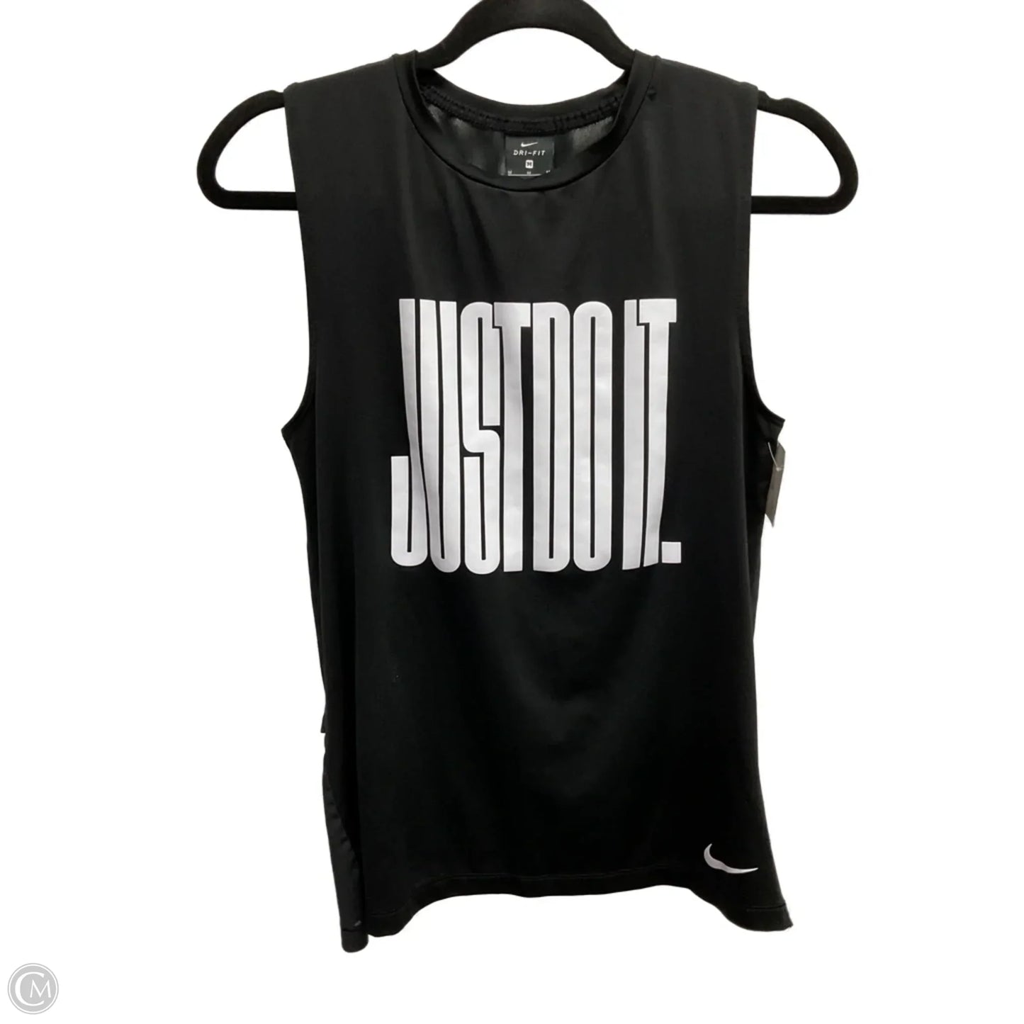 Athletic Tank Top By Nike In Black, Size: M
