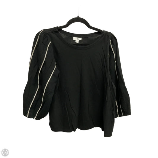 Top 3/4 Sleeve By J. Jill In Black, Size: Sp