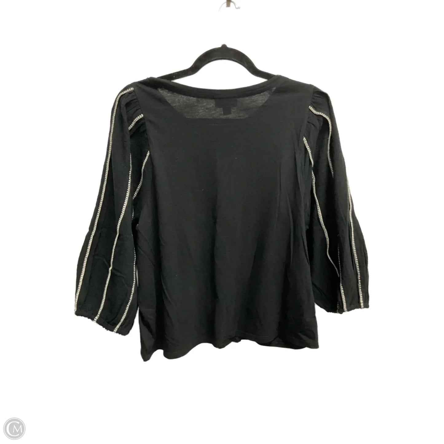 Top 3/4 Sleeve By J. Jill In Black, Size: Sp