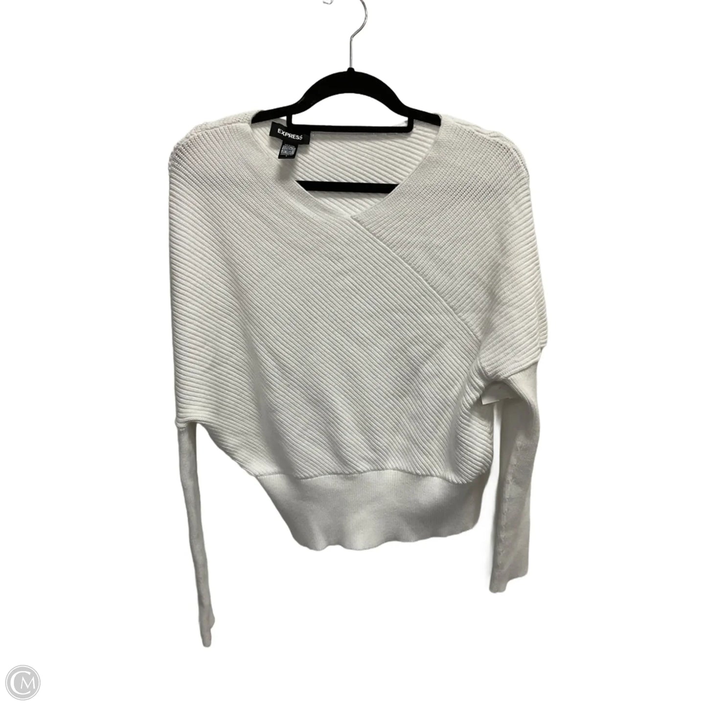 Sweater By Express In White, Size: S