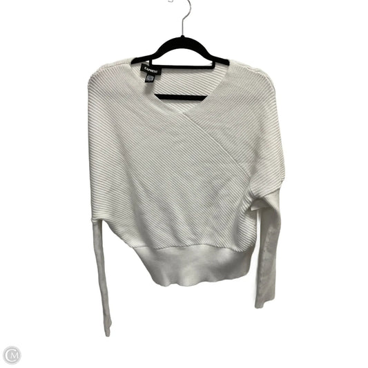 Sweater By Express In White, Size: S