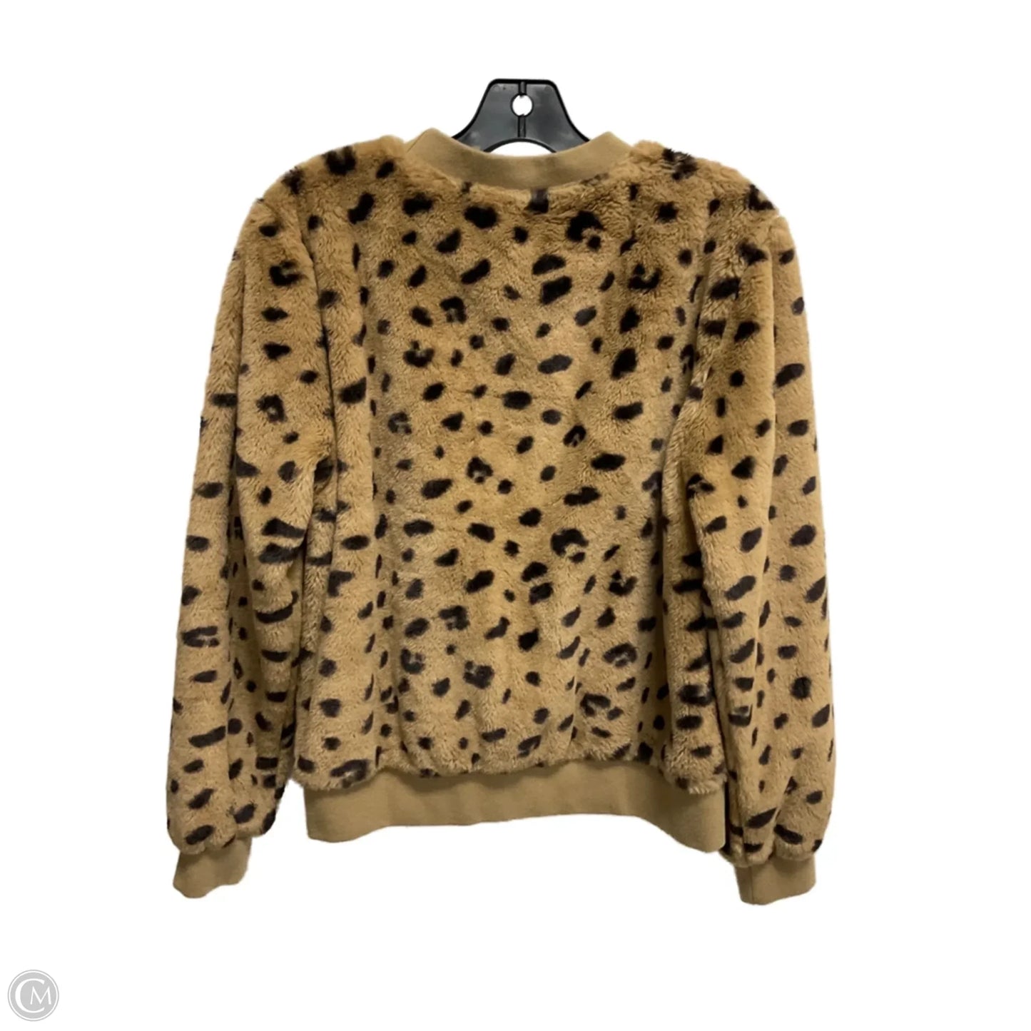 Sweatshirt Crewneck By Lou And Grey In Leopard Print, Size: M