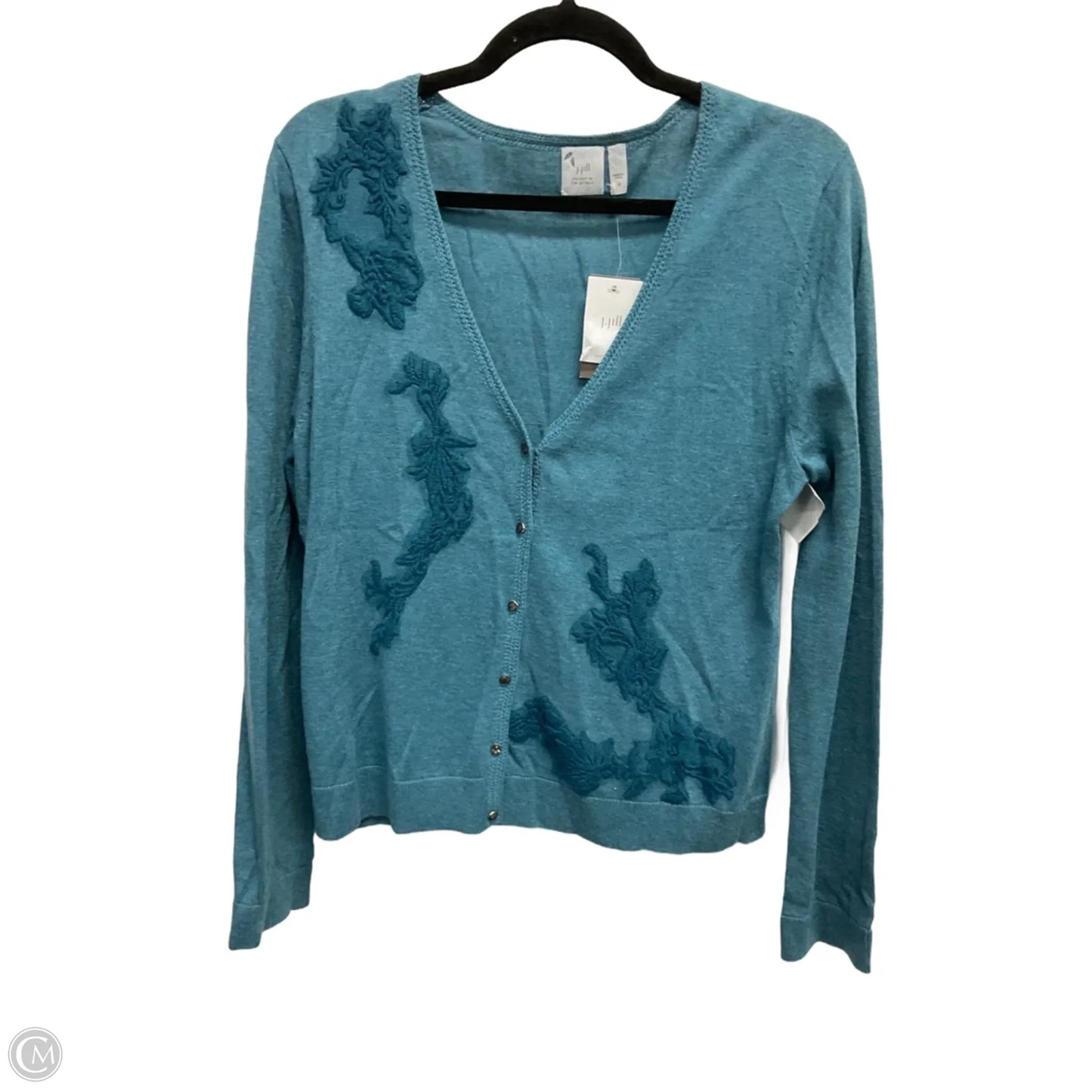 Cardigan By J. Jill In Blue, Size: M