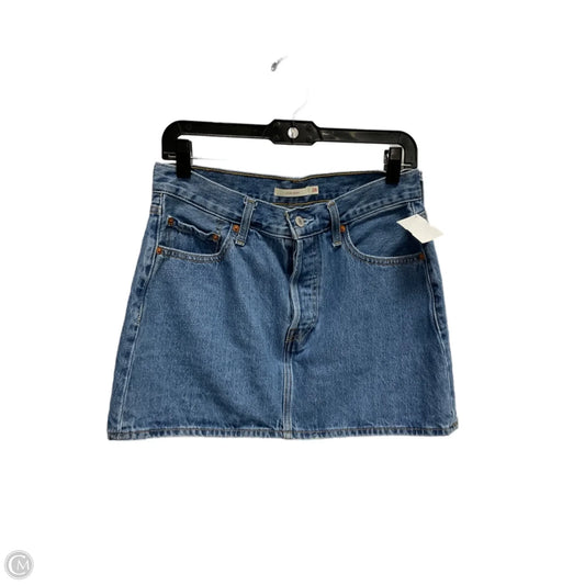 Skirt Mini & Short By Levis In Blue Denim, Size: 6