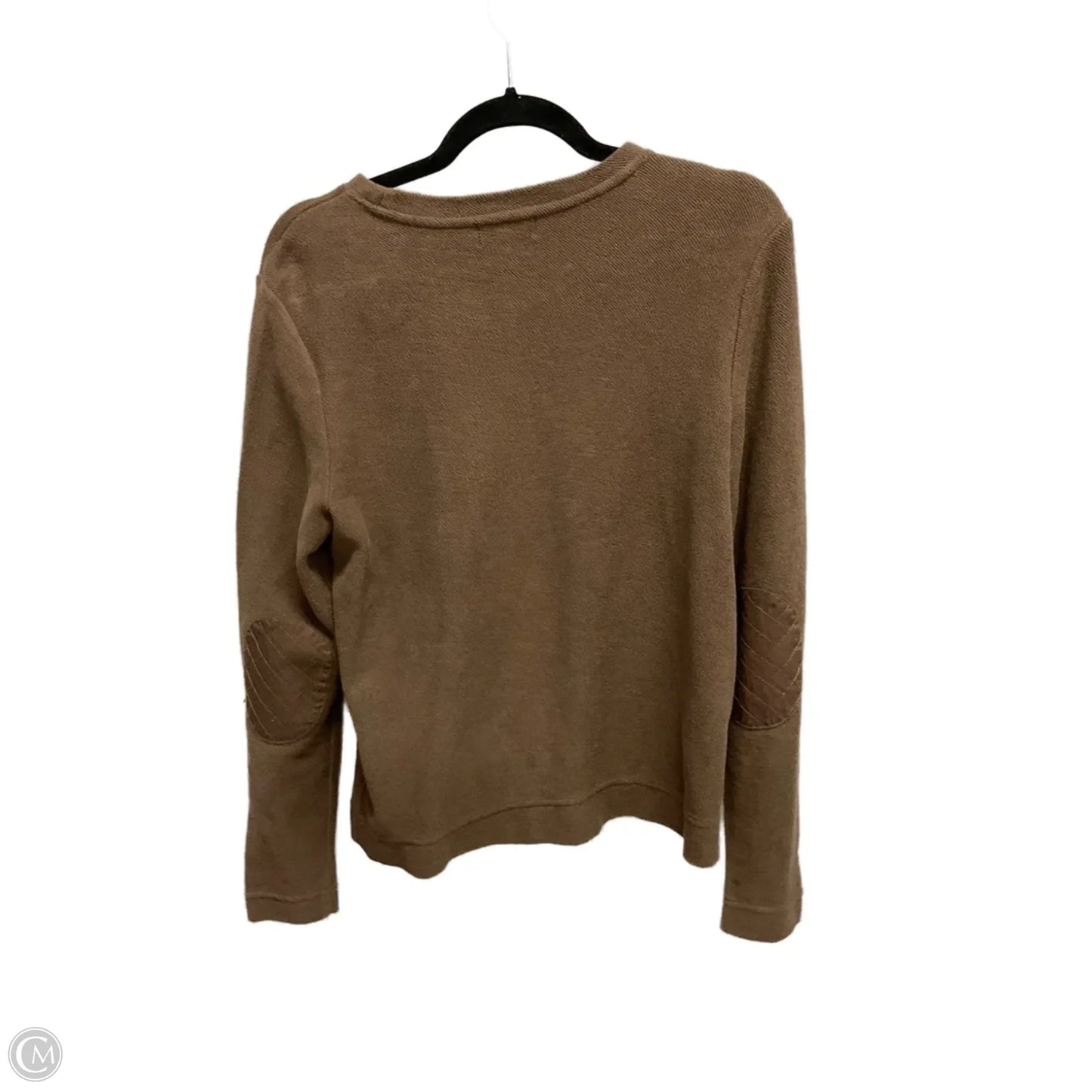 Top Long Sleeve By Lauren By Ralph Lauren In Brown, Size: Mp