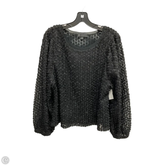 Top Long Sleeve By Inc In Black, Size: Xl
