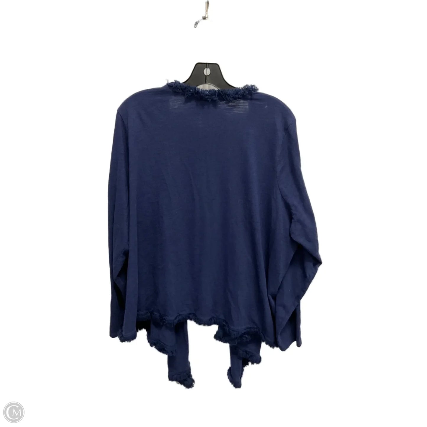 Cardigan By Belle By Kim Gravel In Navy, Size: 2x
