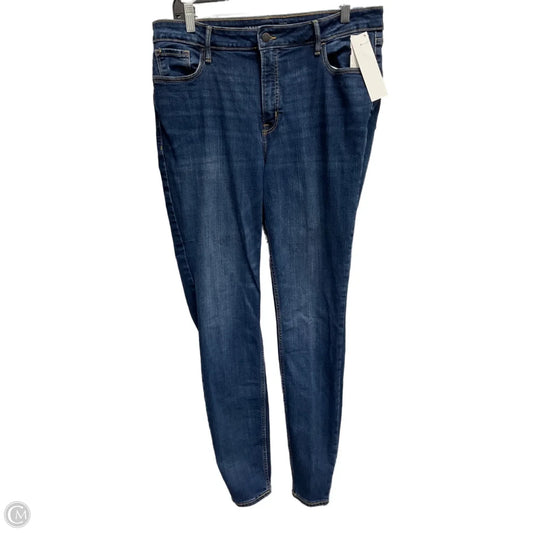 Jeans Skinny By Old Navy In Blue Denim, Size: 14l