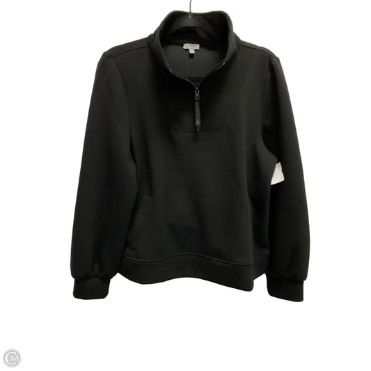 Sweatshirt Collar By Talbots In Black, Size: M