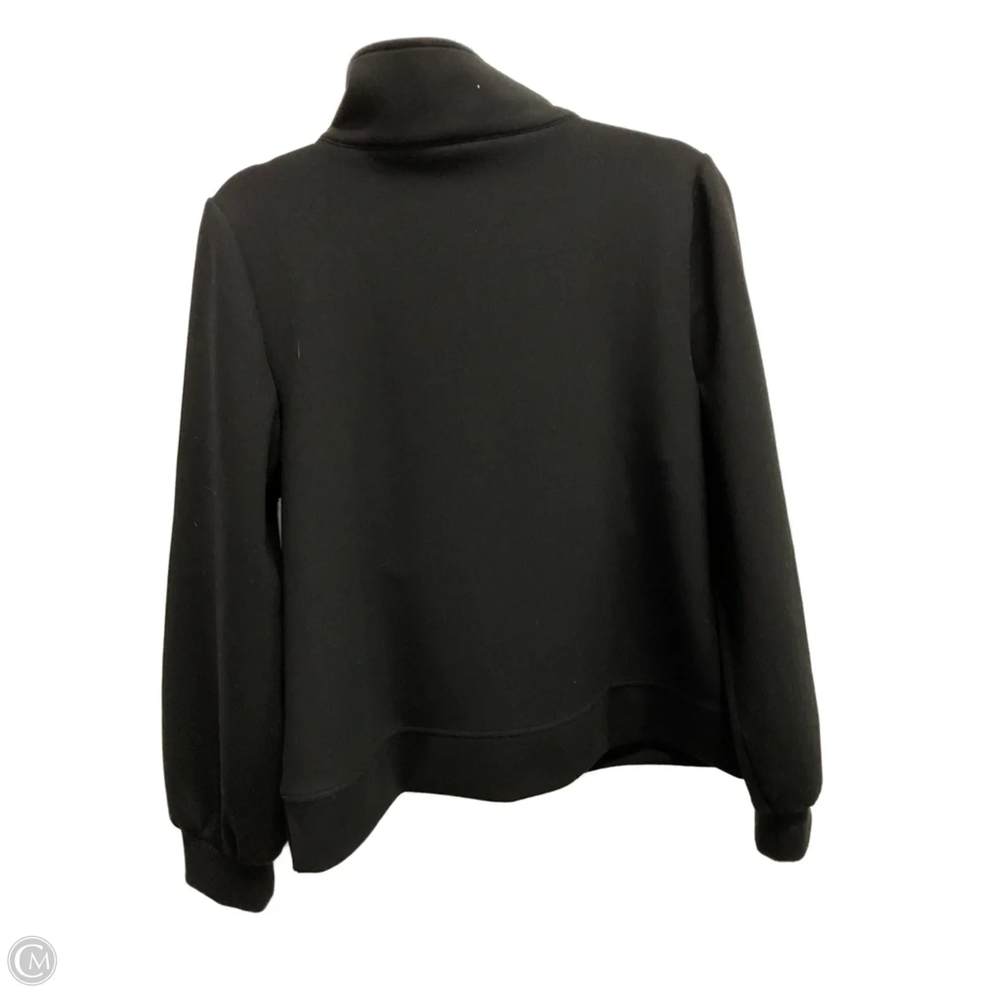Sweatshirt Collar By Talbots In Black, Size: M
