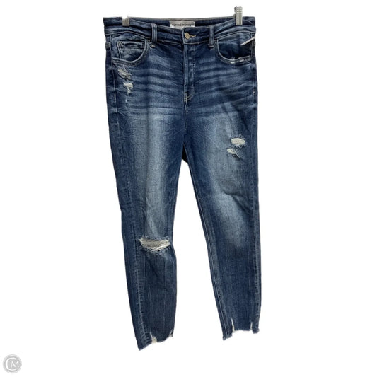 Jeans Skinny By Flying Monkey In Blue Denim, Size: 8