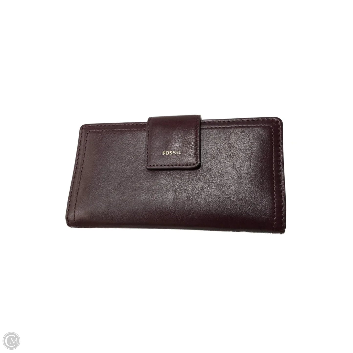 Wallet Leather By Fossil, Size: Medium
