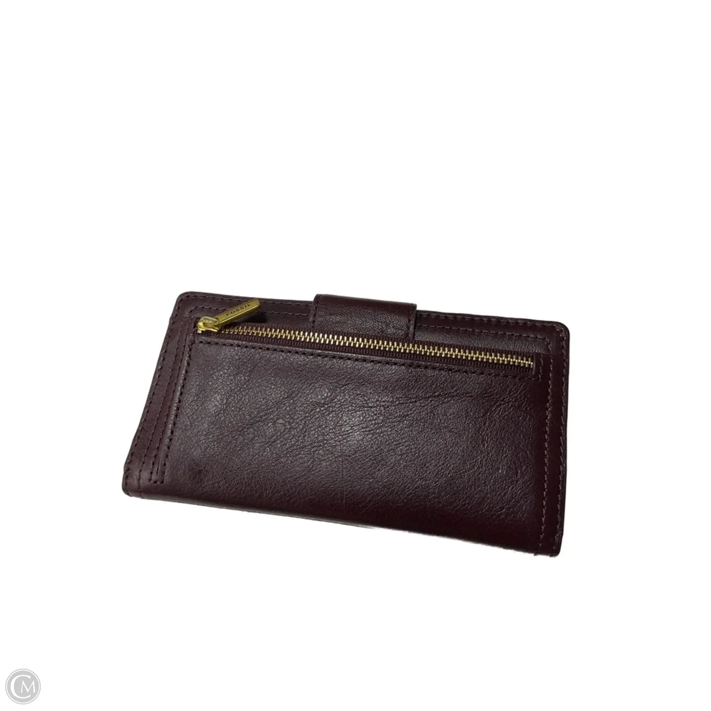 Wallet Leather By Fossil, Size: Medium