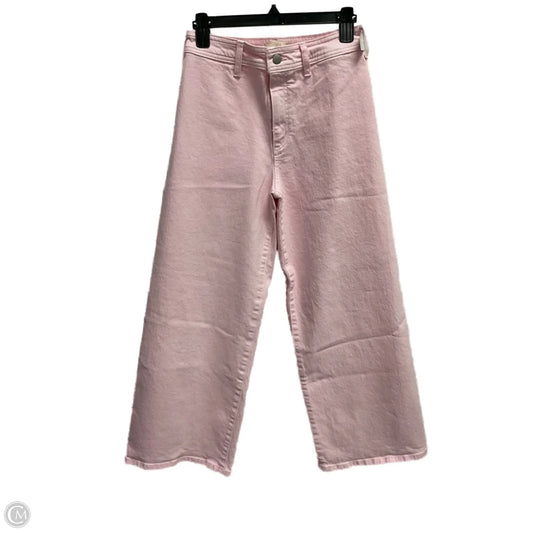 Jeans Wide Leg By Universal Thread In Pink Denim, Size: 4
