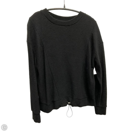 Sweatshirt Collar By Simply Vera In Black, Size: M