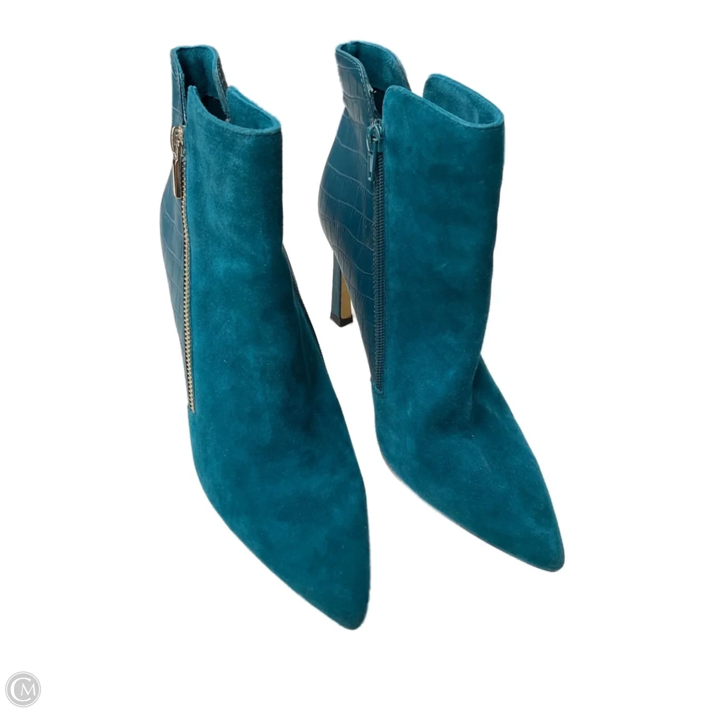 Boots Ankle Heels By White House Black Market In Teal, Size: 10