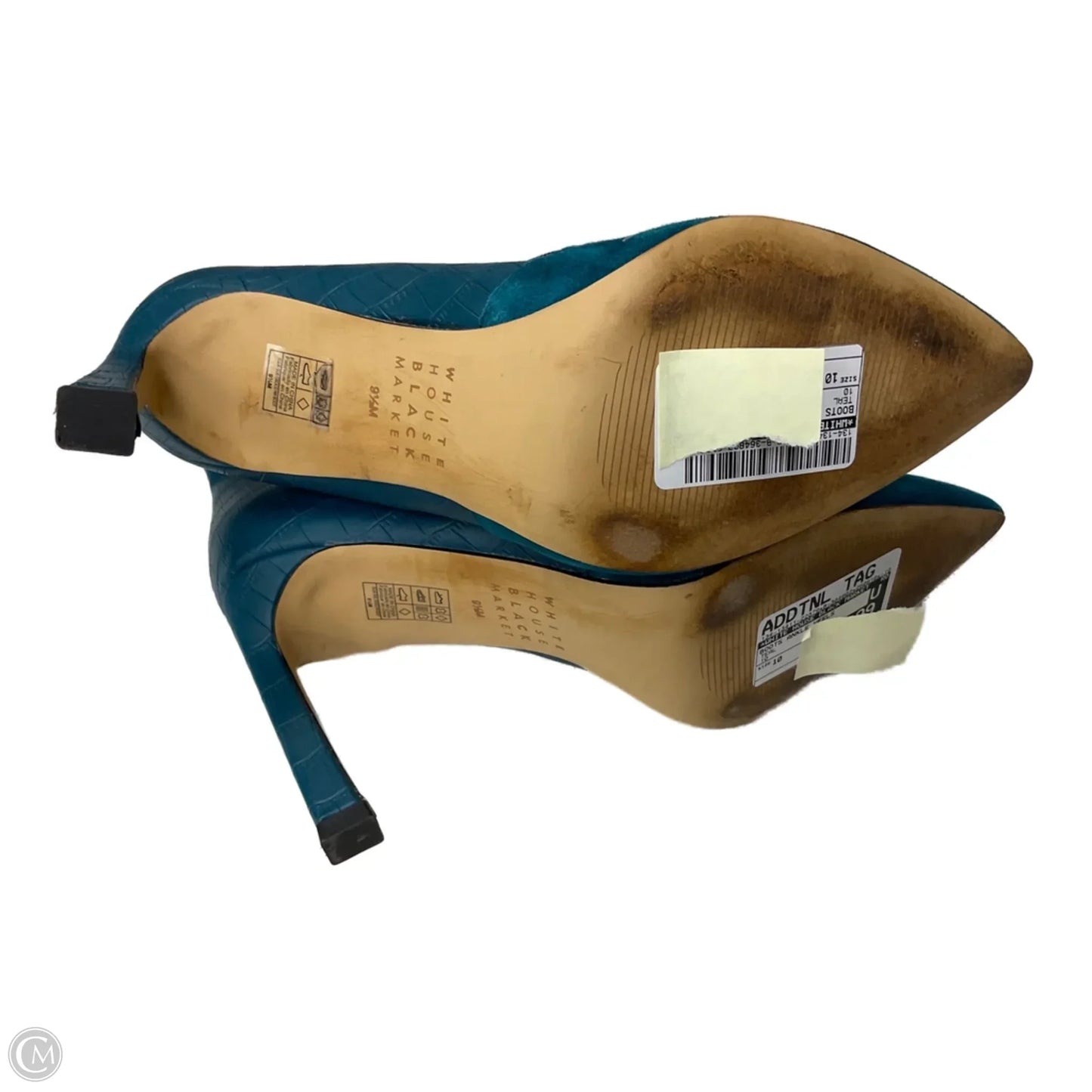 Boots Ankle Heels By White House Black Market In Teal, Size: 10