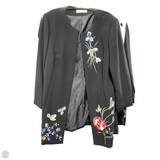 Blazer By Tahari In Black, Size: Xl