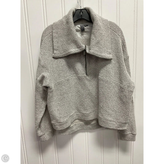 Athletic Top Long Sleeve Collar By Sweaty Betty In Grey, Size: M