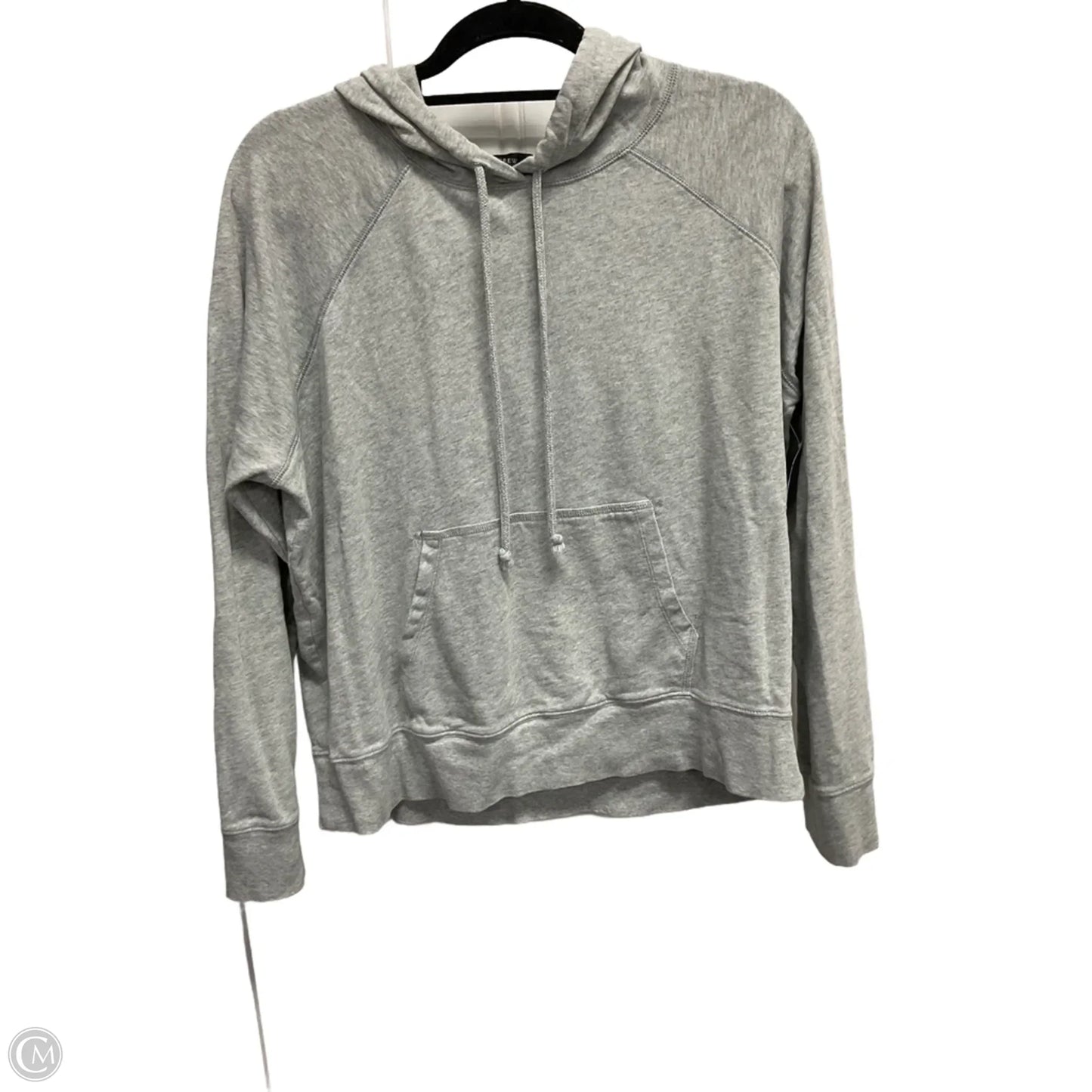 Sweatshirt Hoodie By J. Crew In Grey, Size: M