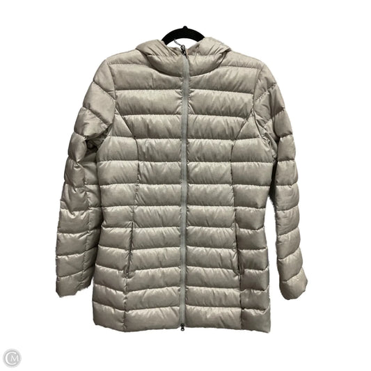 Coat Puffer & Quilted By Eddie Bauer In Silver, Size: S