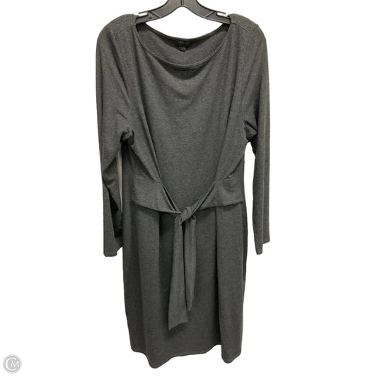 Dress Casual Midi By J. Jill In Grey, Size: L