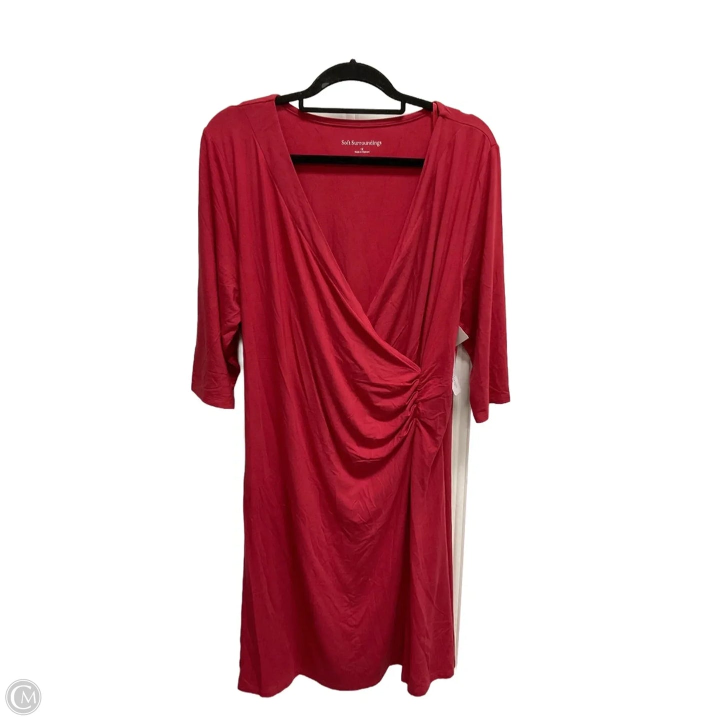 Dress Casual Short By Soft Surroundings In Red, Size: 1x