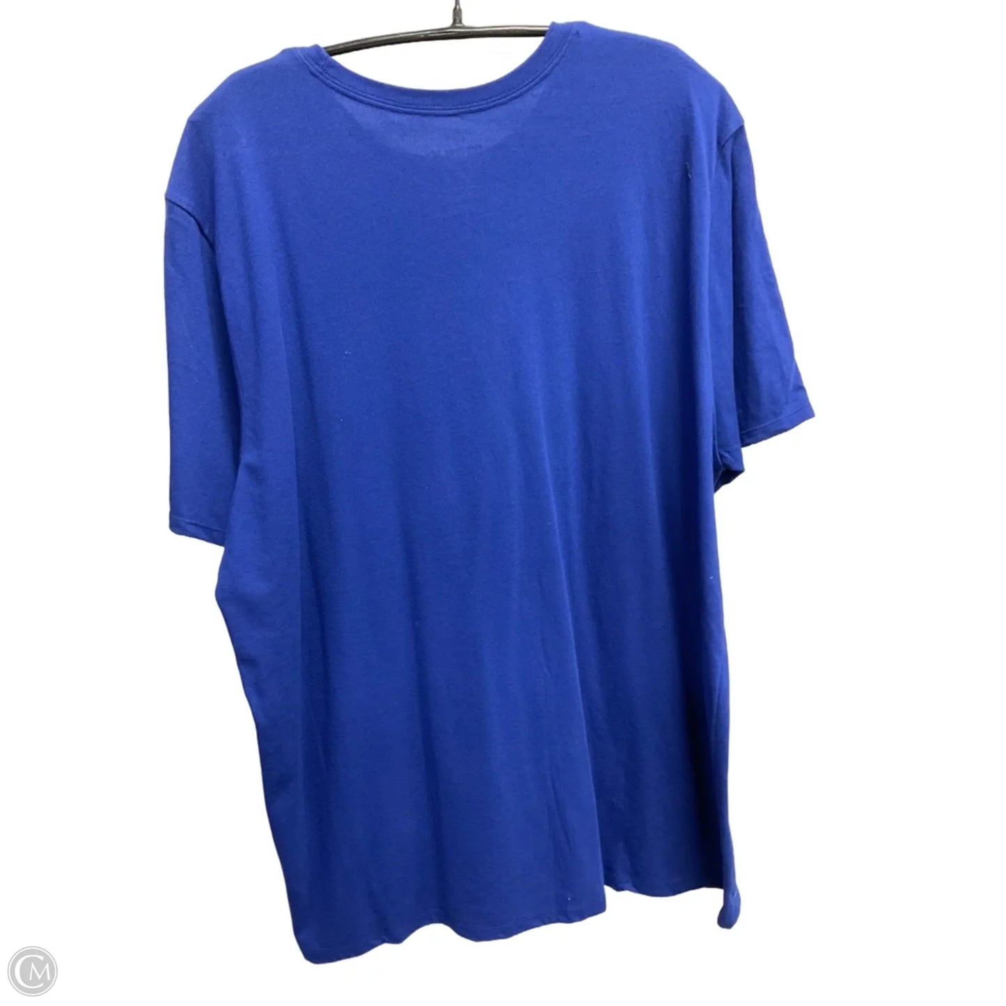 Athletic Top Short Sleeve By Nike In Blue, Size: Xxl