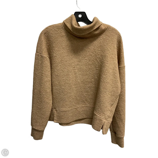 Athletic Sweatshirt Collar By Calia In Tan, Size: M