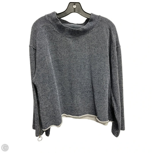 Sweatshirt Collar By Two By Vince Camuto In Blue, Size: L