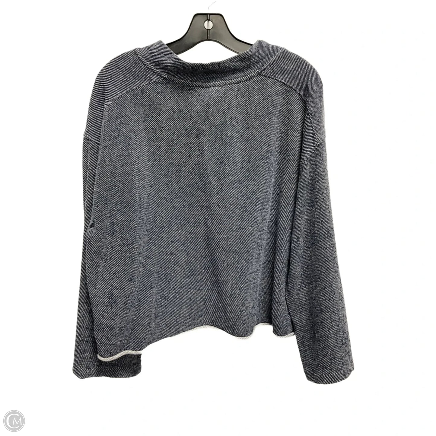 Sweatshirt Collar By Two By Vince Camuto In Blue, Size: L