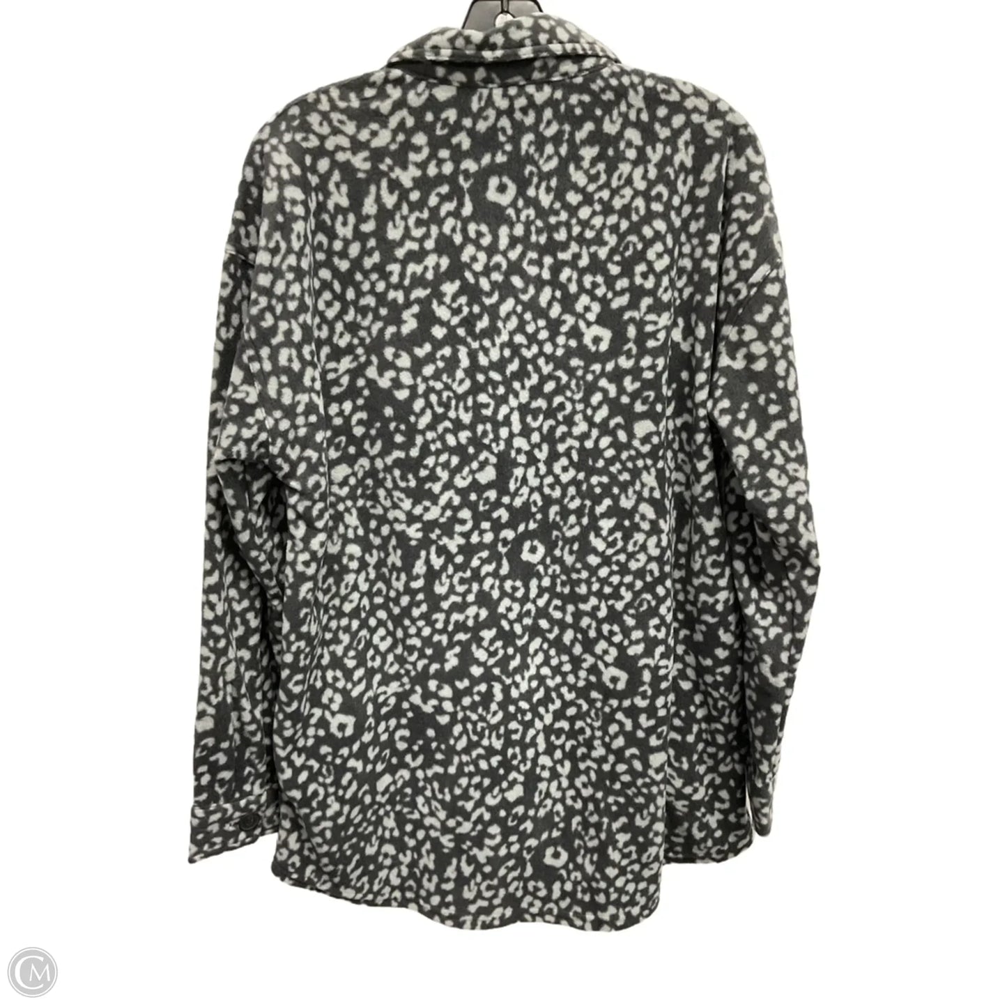 Jacket Fleece By Maurices In Grey, Size: M