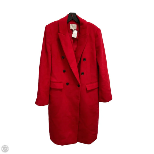 Coat Peacoat By Loft In Red, Size: M