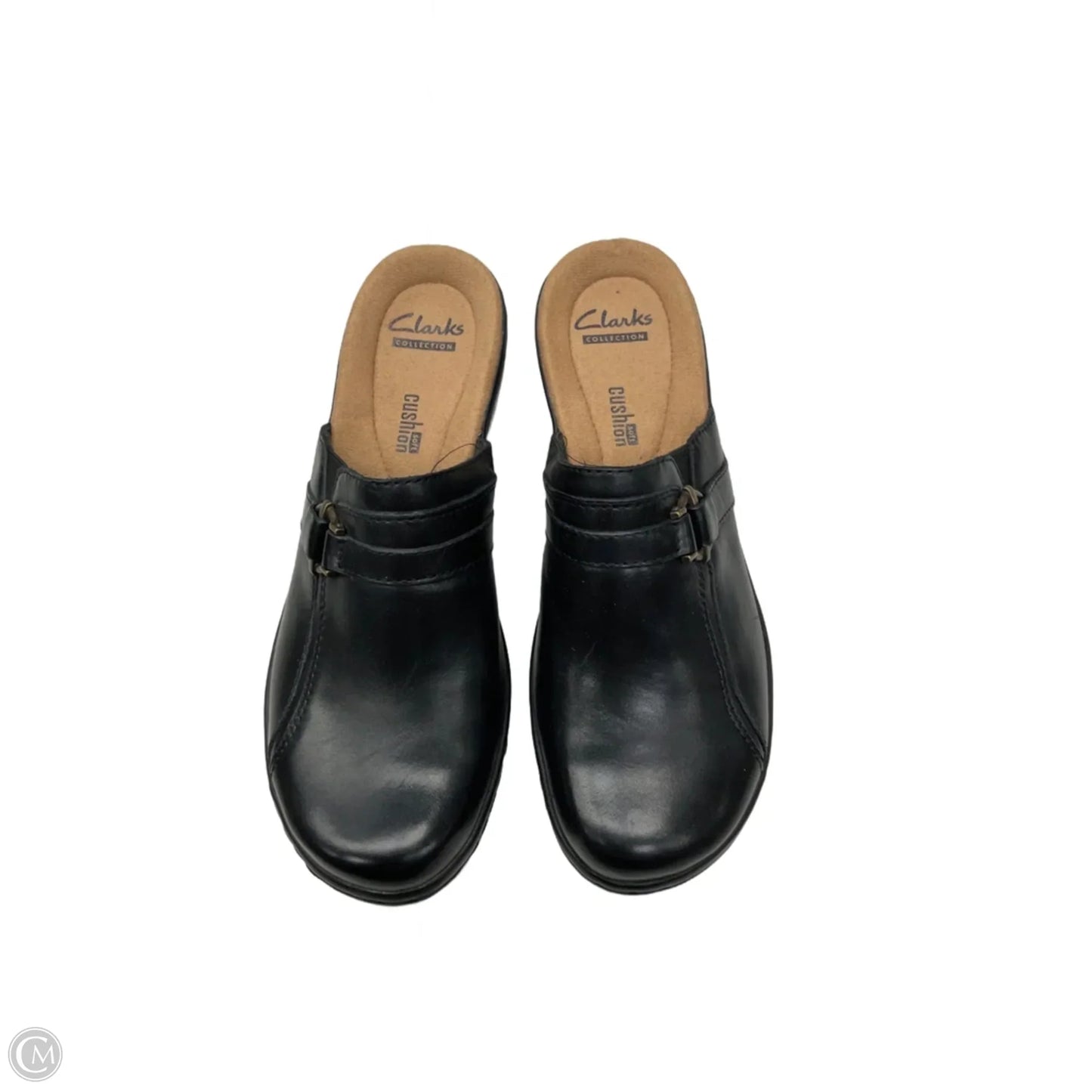 Shoes Heels Wedge By Clarks In Black, Size: 7.5