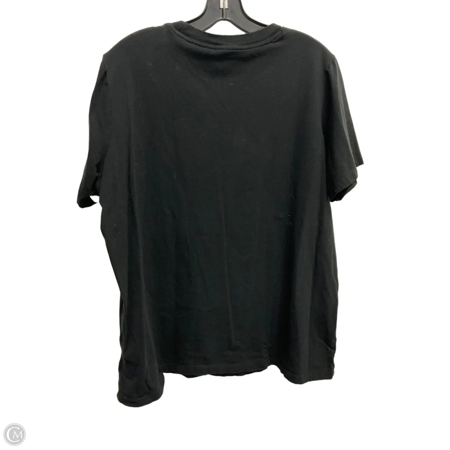 Athletic Top Short Sleeve By Adidas In Black, Size: 2x