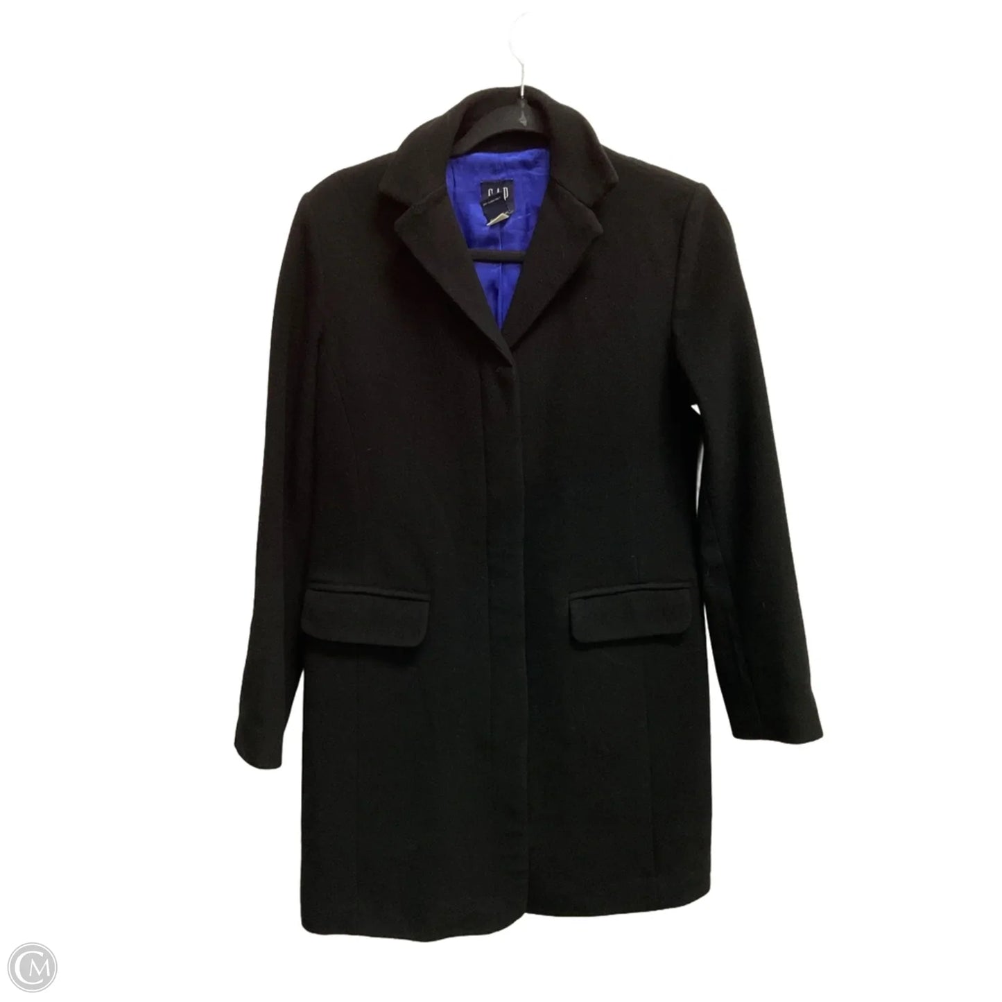 Coat Peacoat By Gap In Black, Size: Xs