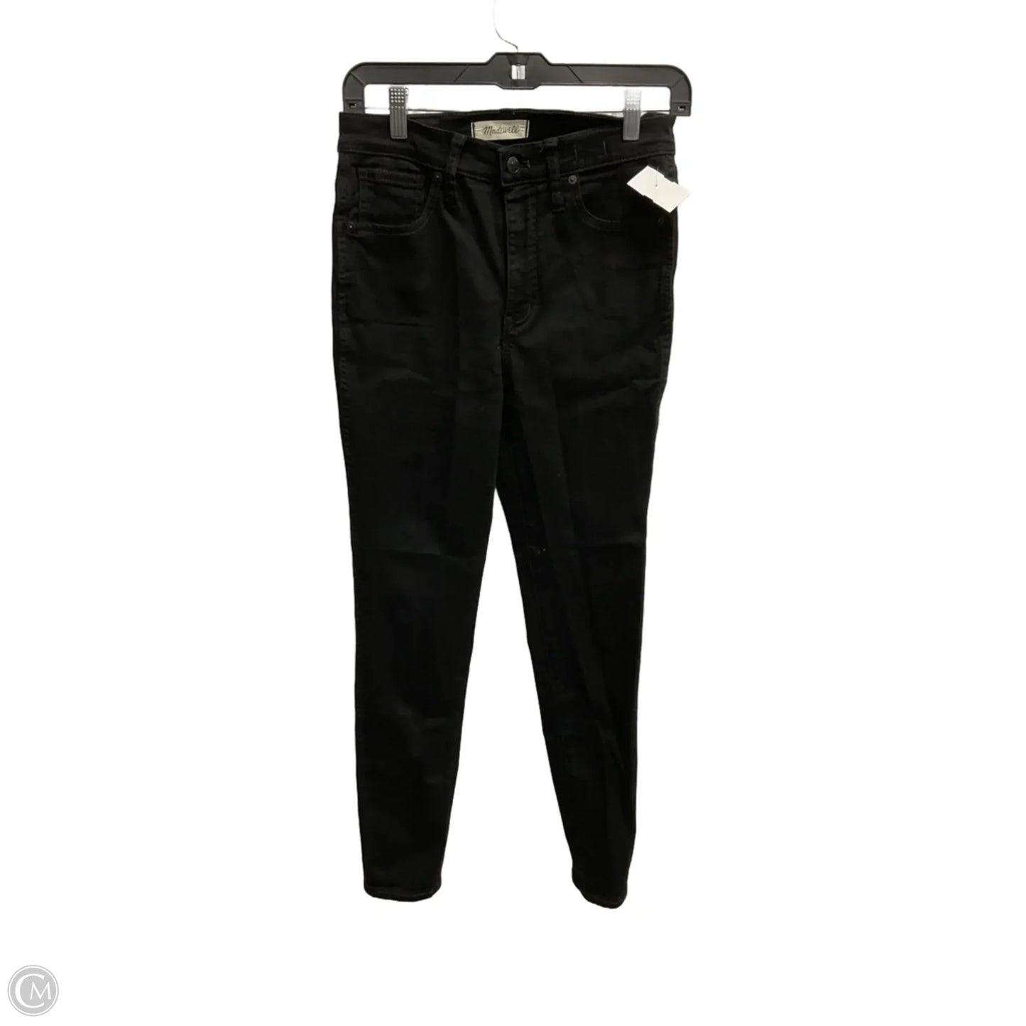 Jeans Skinny By Madewell In Black Denim, Size: 4