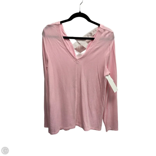 Top Long Sleeve Designer By Lilly Pulitzer In Pink, Size: M