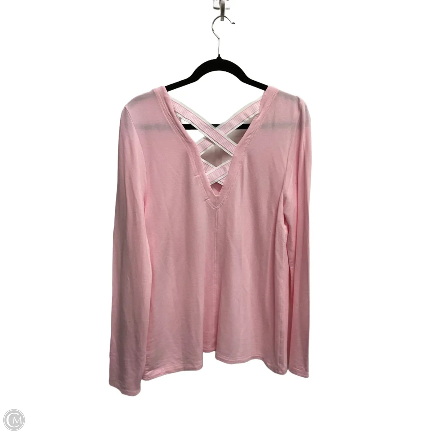 Top Long Sleeve Designer By Lilly Pulitzer In Pink, Size: M