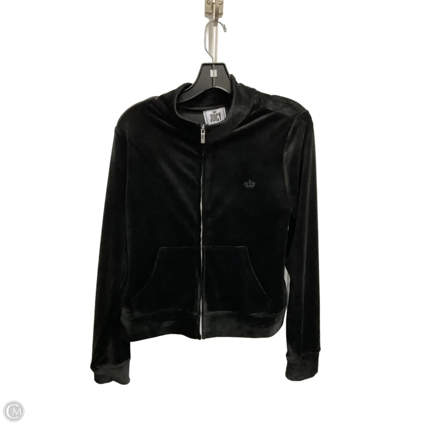 Athletic Jacket By Juicy Couture In Black, Size: L