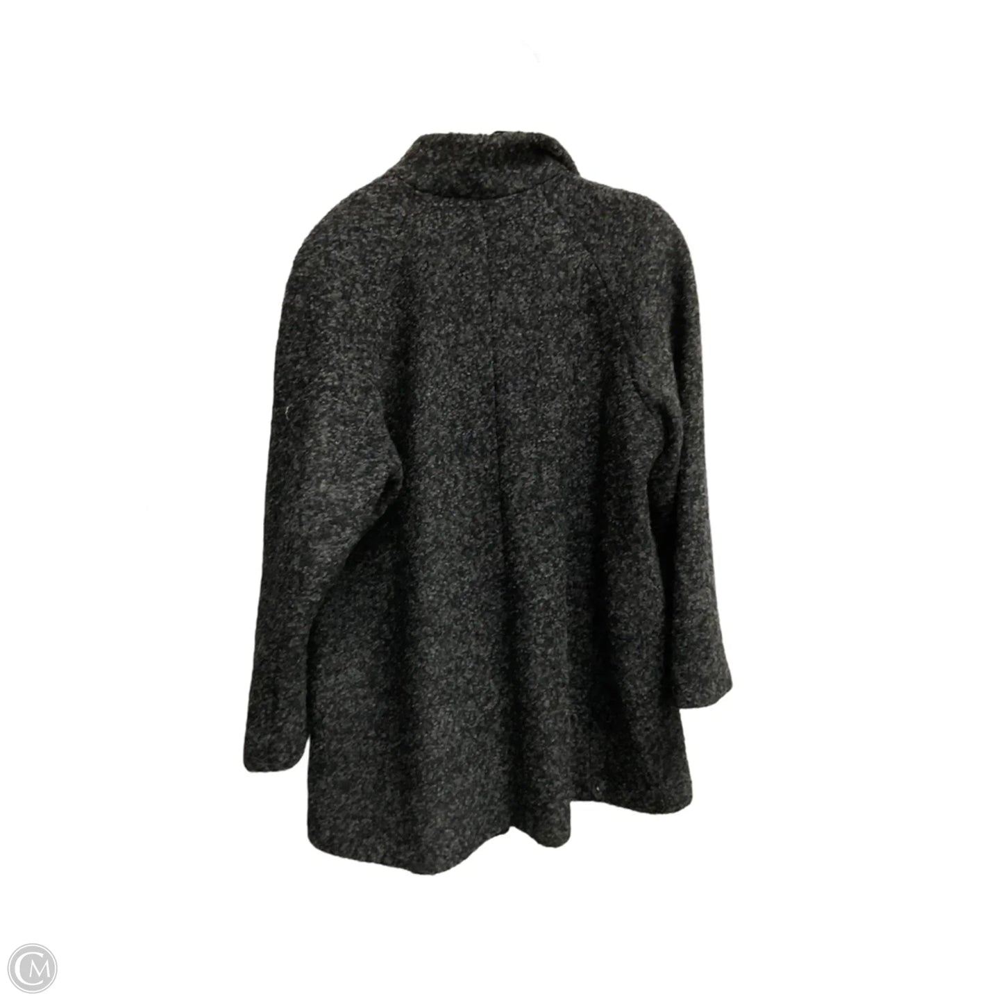 Coat Faux Fur & Sherpa By Anne Klein In Grey, Size: Xl