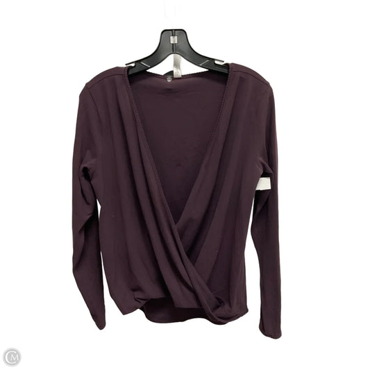 Athletic Top Long Sleeve Crewneck By Lululemon In Purple, Size: S