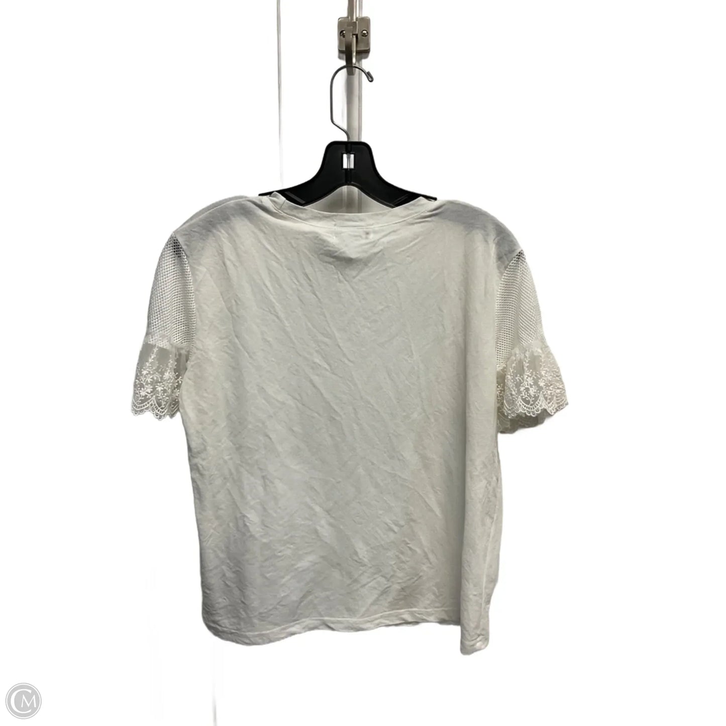 Top Short Sleeve By Molly Bracken In White, Size: M